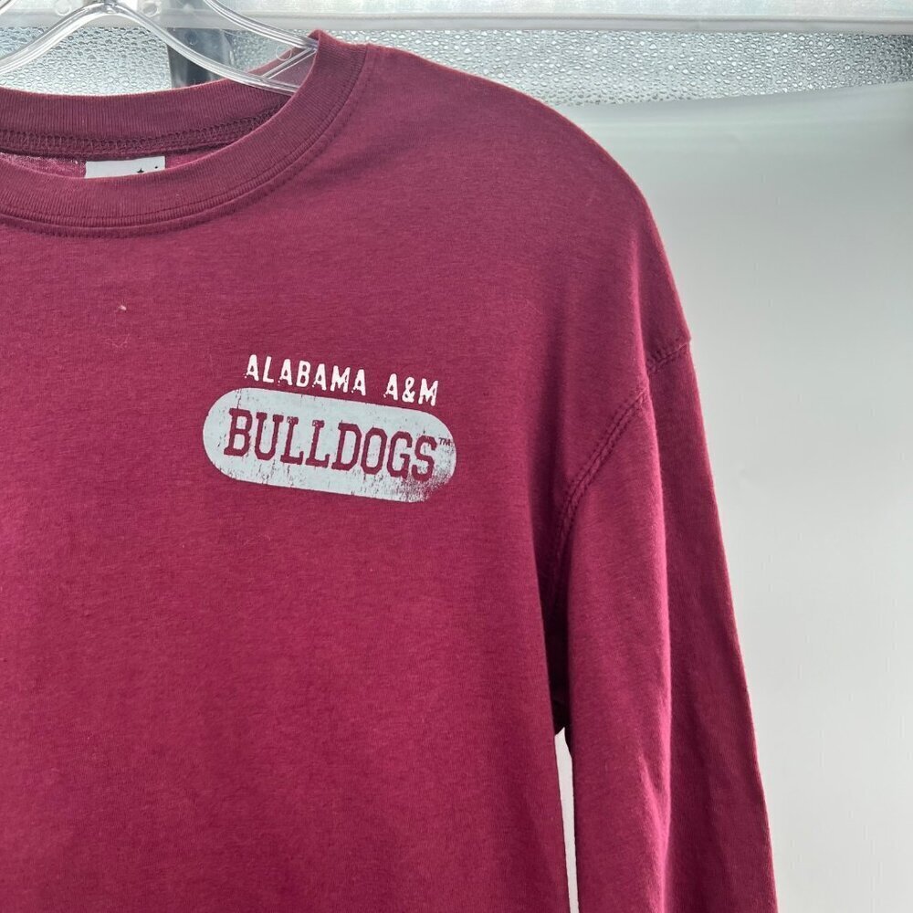 Creative Apparel Cropped Alabama A&M Long Sleeve Tee Size Small - Picture 4 of 9
